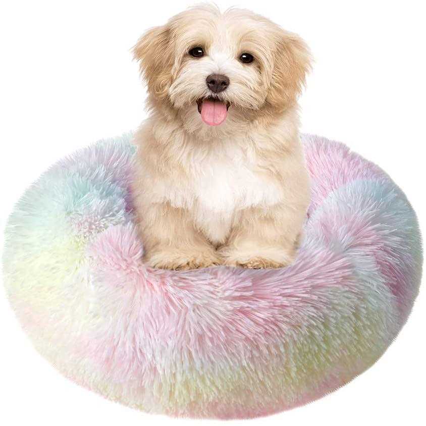 Round Plush Donut Pet Bed S5061