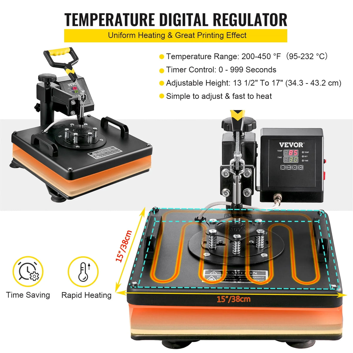 12 x 15 inch 5 in 1 Heat Press Machine L83338
