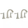 8 in. Widespread Double Handle Bathroom Faucet in Brushed Nickel (2-Pack) G2597