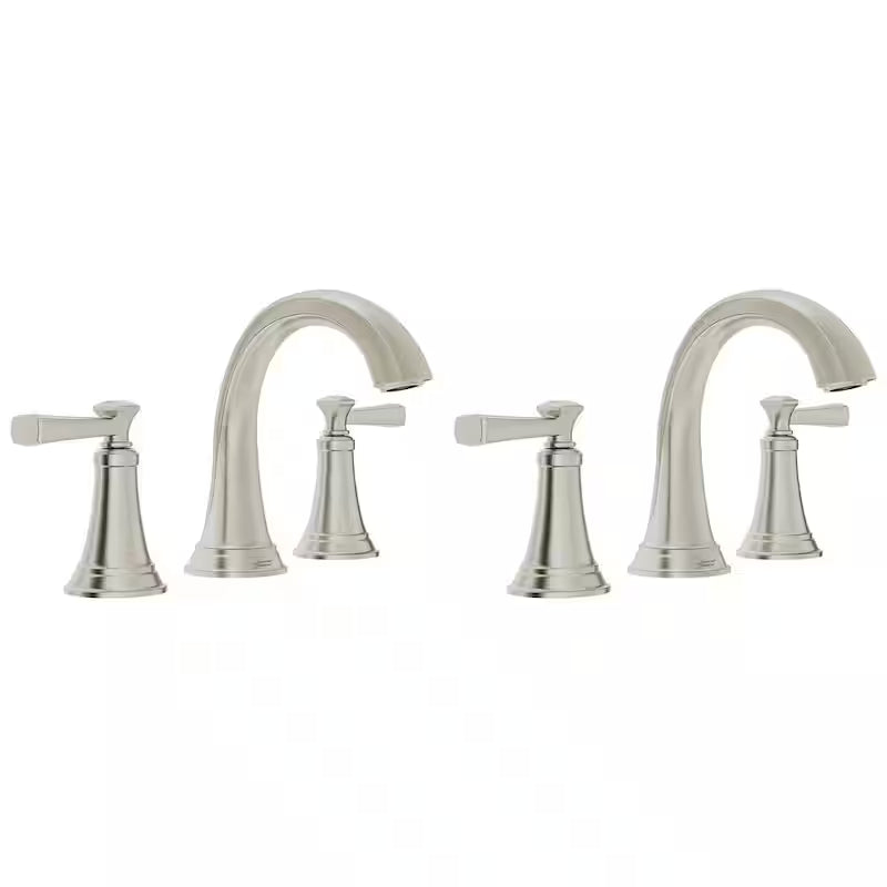 8 in. Widespread Double Handle Bathroom Faucet in Brushed Nickel (2-Pack) G2597