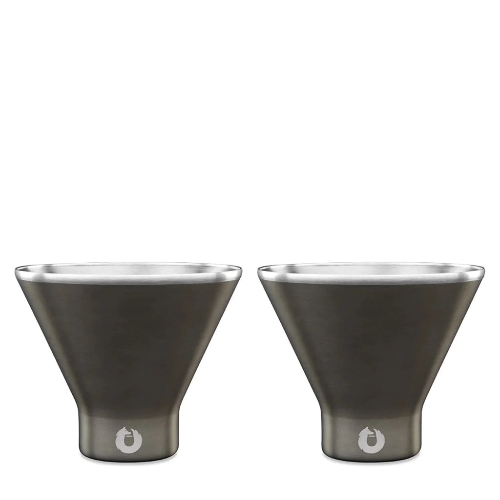 Stainless Steel Martini Glass, Set of 2 D91949