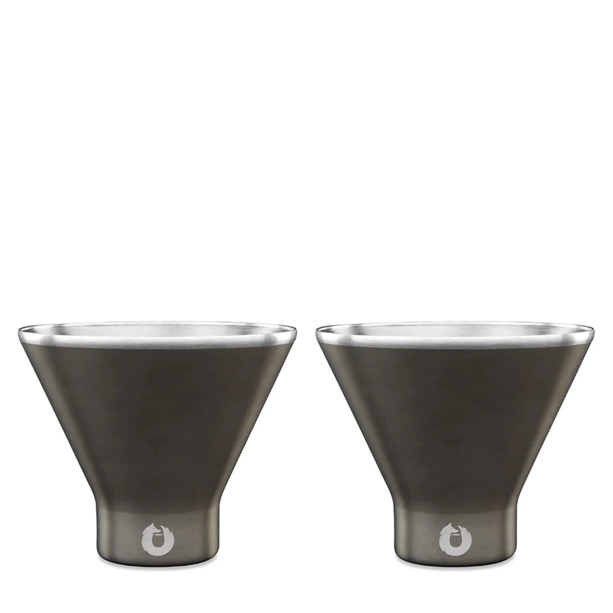 Stainless Steel Martini Glass, Set of 2 D91949