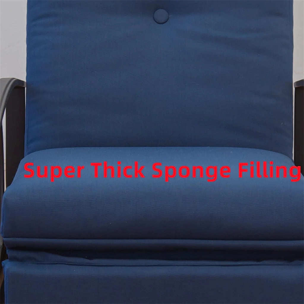 Adjustable Outdoor Recliner Chair with Removable Cushions Y484
