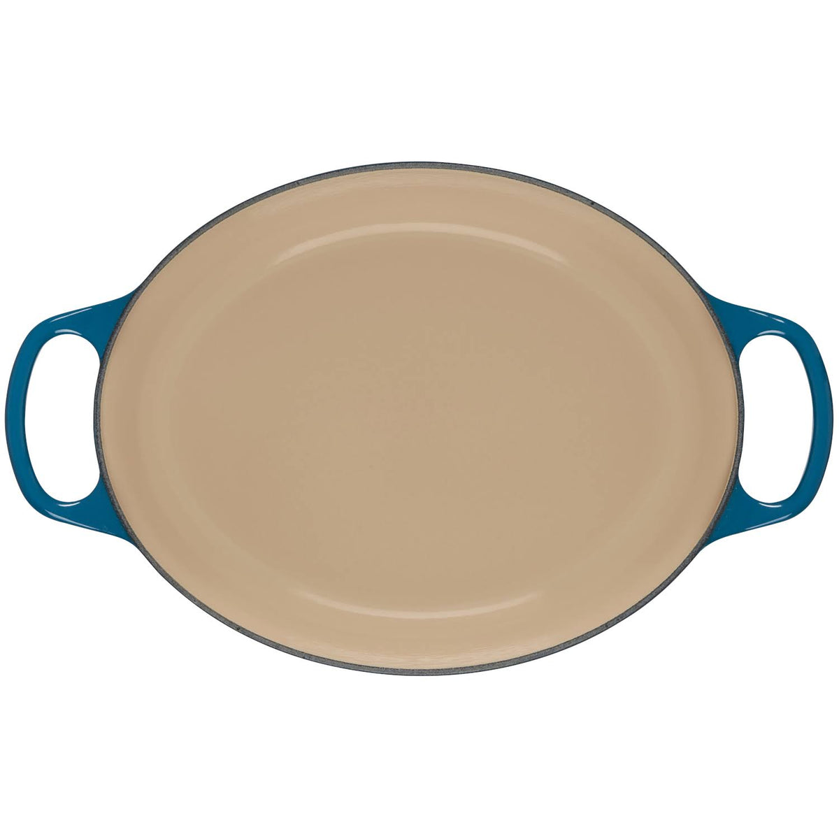 Cast Iron 6.75-Quart Deep Teal Oval Dutch Oven I999331