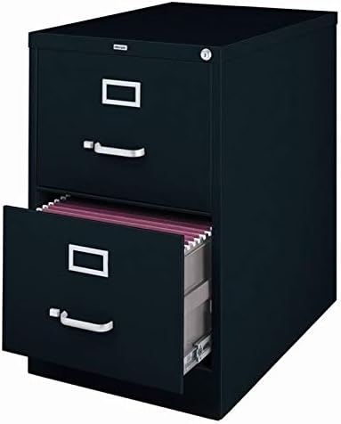 2 Drawer Legal File Cabinet in Black S823