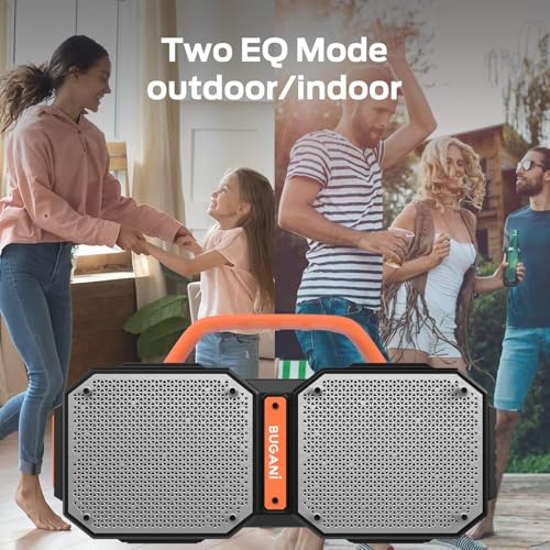 Shock Bluetooth Speakers, Bluetooth 5.4, Waterproof, Portable Wireless Speakers, 60W Super Power, Outdoor Speaker E410912