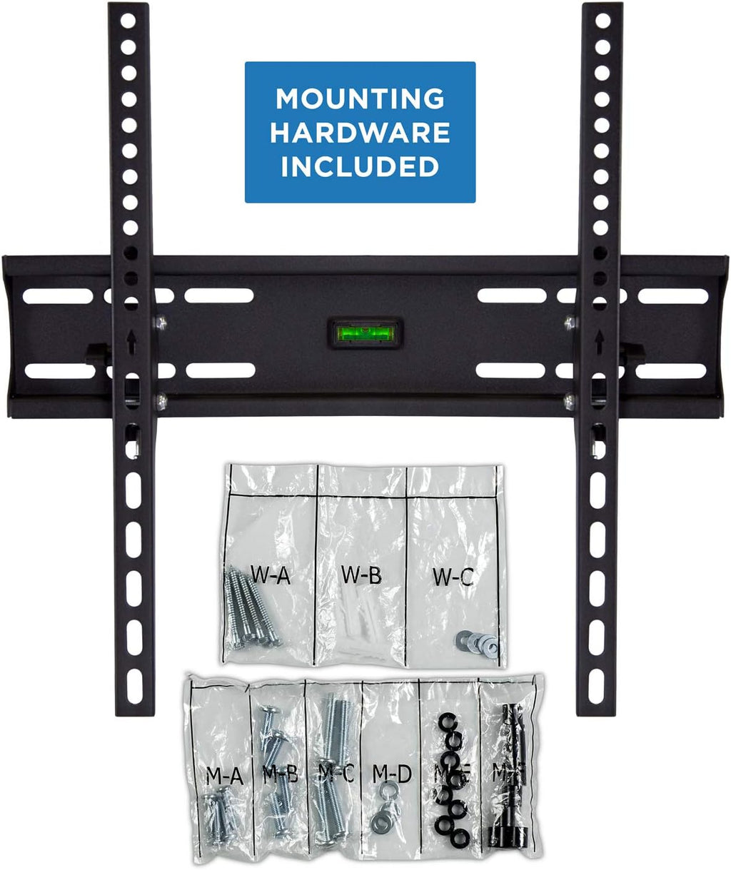 Tilt TV Wall Mount Bracket Up to 32 to 55 Inch Flat Screen TVs 77 Lbs Capacity Pack of 2 O84331