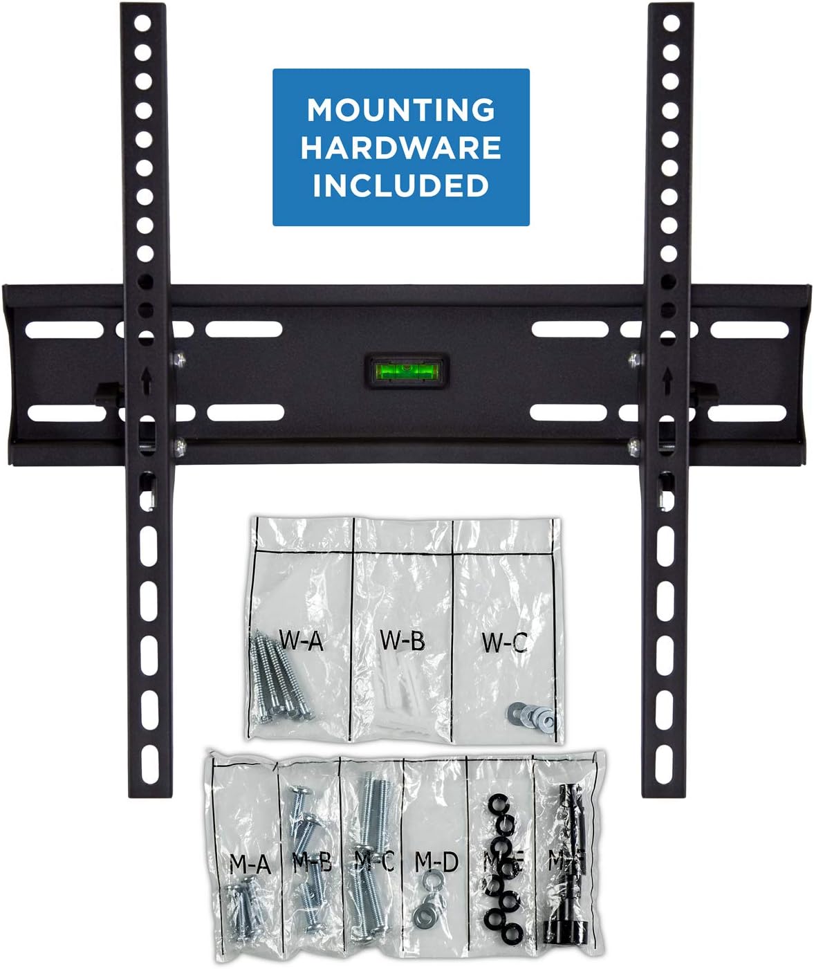 Tilt TV Wall Mount Bracket Up to 32 to 55 Inch Flat Screen TVs 77 Lbs Capacity Pack of 2 O84331