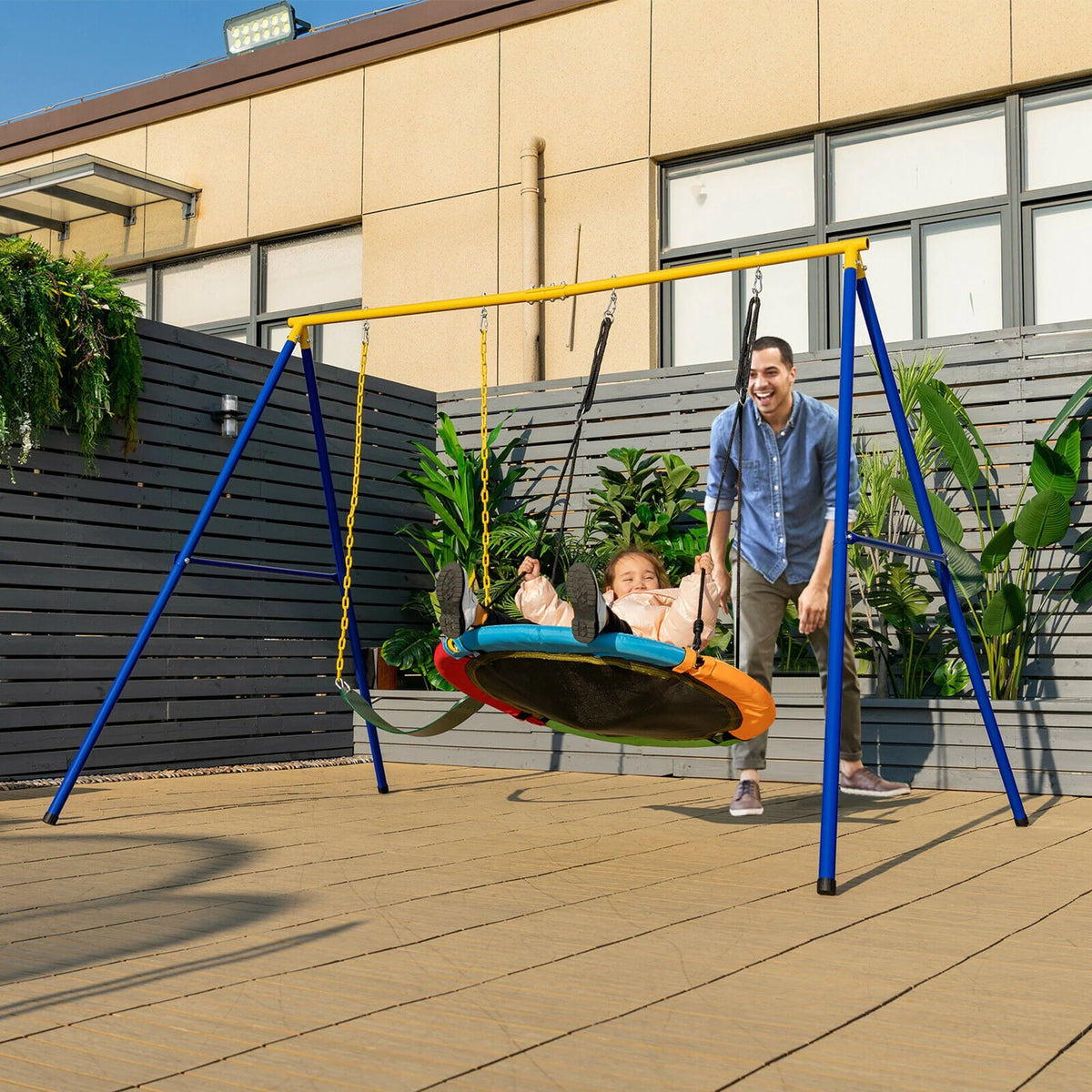 Heavy-Duty Metal Swing Frame Y141339