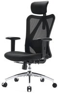 Black Ergonomic Mesh Office Chair with Adjustable Lumbar Support H20050