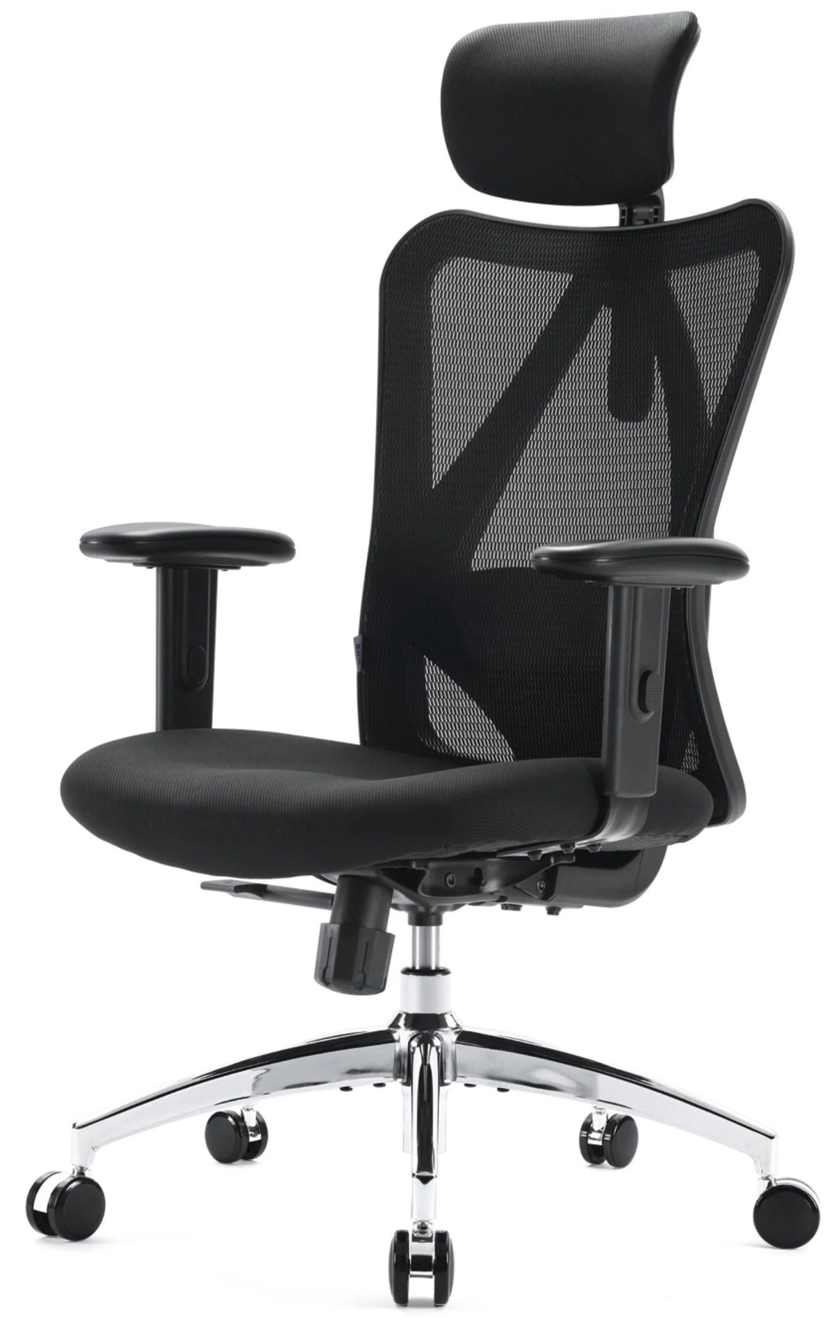 Black Ergonomic Mesh Office Chair with Adjustable Lumbar Support H20050