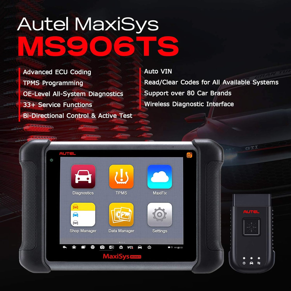 Bi-directional Control Diagnostic Scan Tool with TPMS Functions Q9262