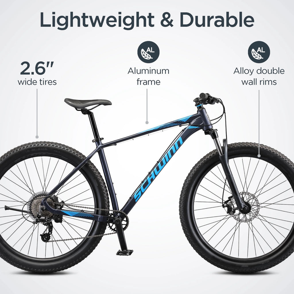 8 Speed 29 In. Wheels Black and Blue Mountain Bicycle P545755
