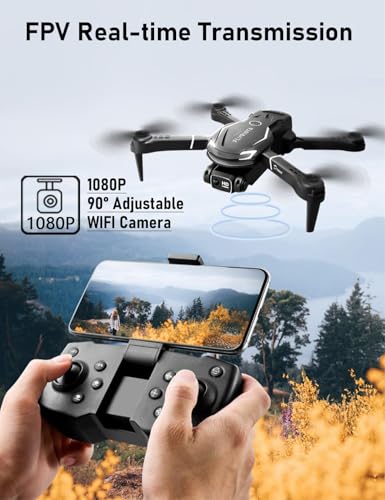 Mini Drone with Camera, 1080P FPV, 3 Batteries P89156