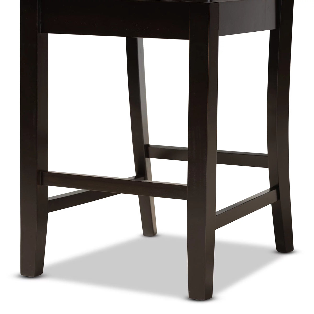 Dark Brown Bar Stool Set of 2 P53355