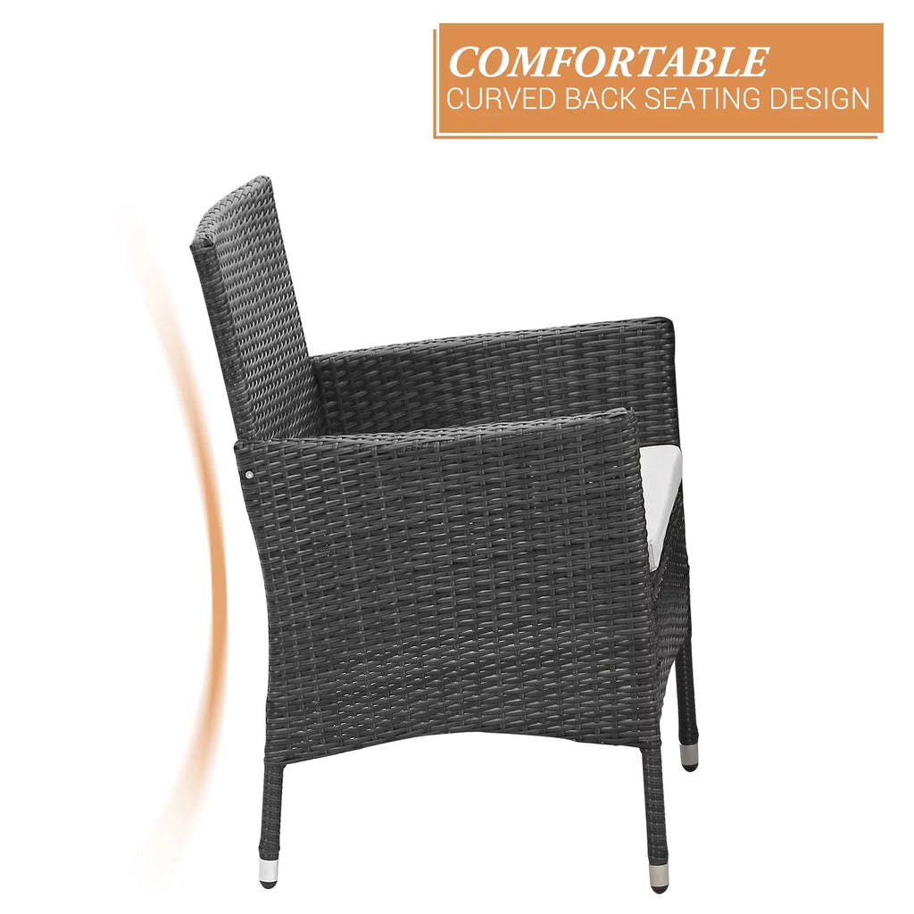 5 Piece Outdoor Wicker Patio Dining Set B146