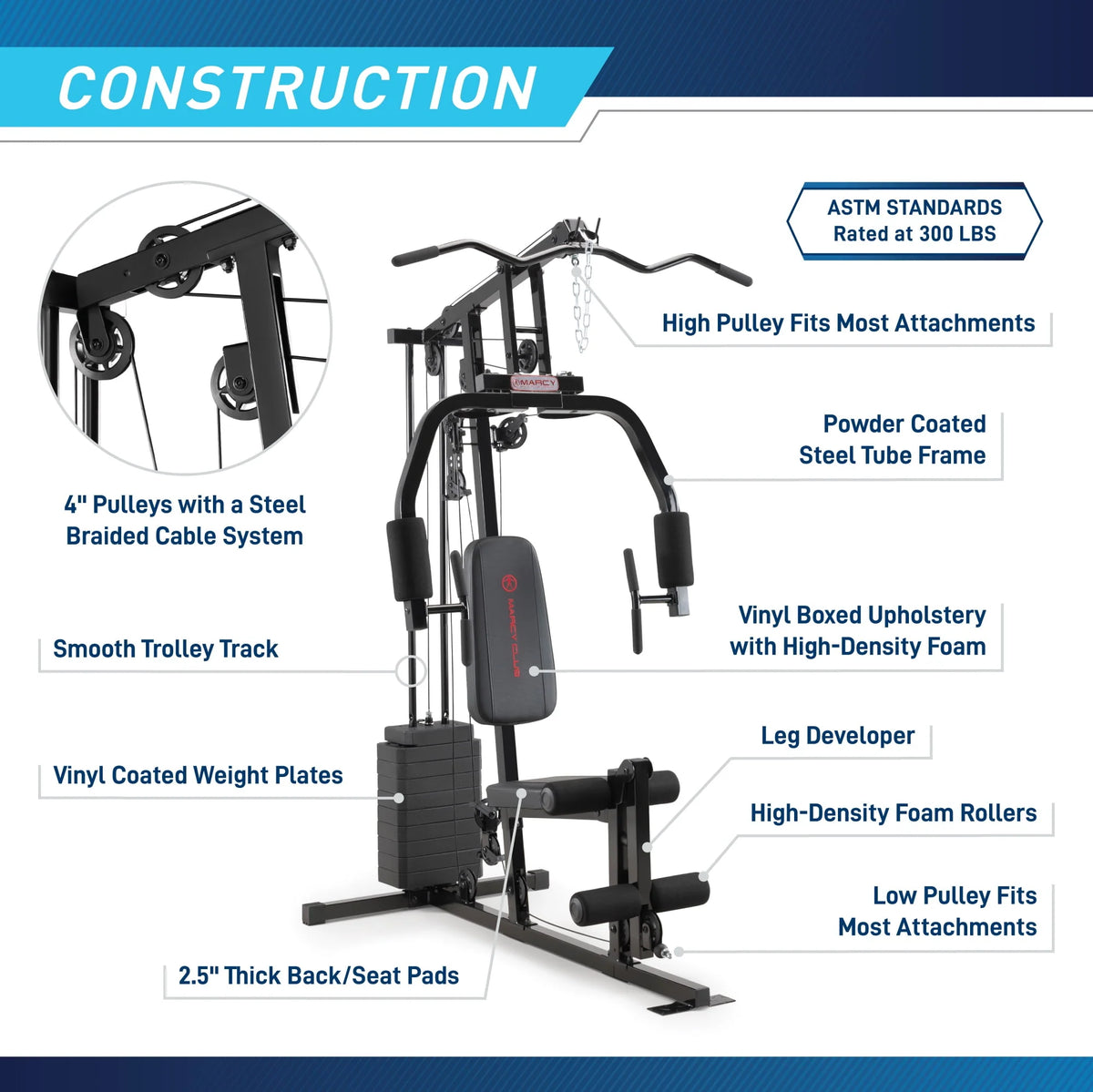 100 lbs Stack Home Gym W82360