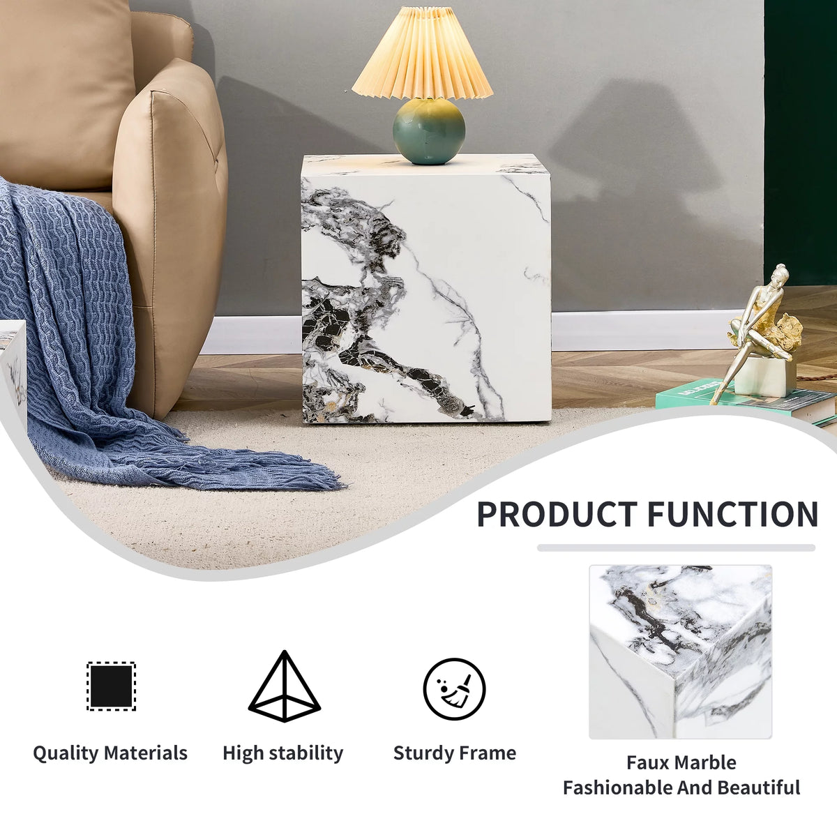White Cube Coffee Table G13019
