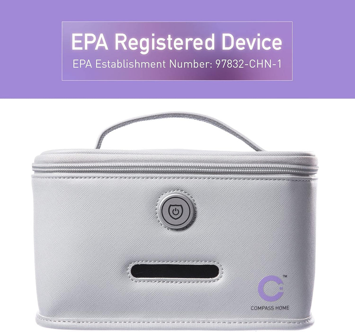 Portable UV-C LED Sanitizer Case with Child Lock E921