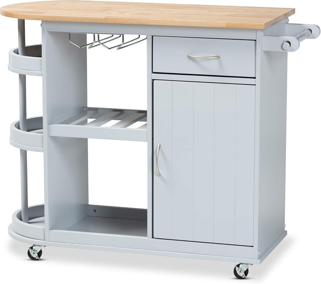 Light Grey Natural Trolleys and Carts W281