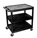 Large Flat Shelf Cart Three Shelves H79666