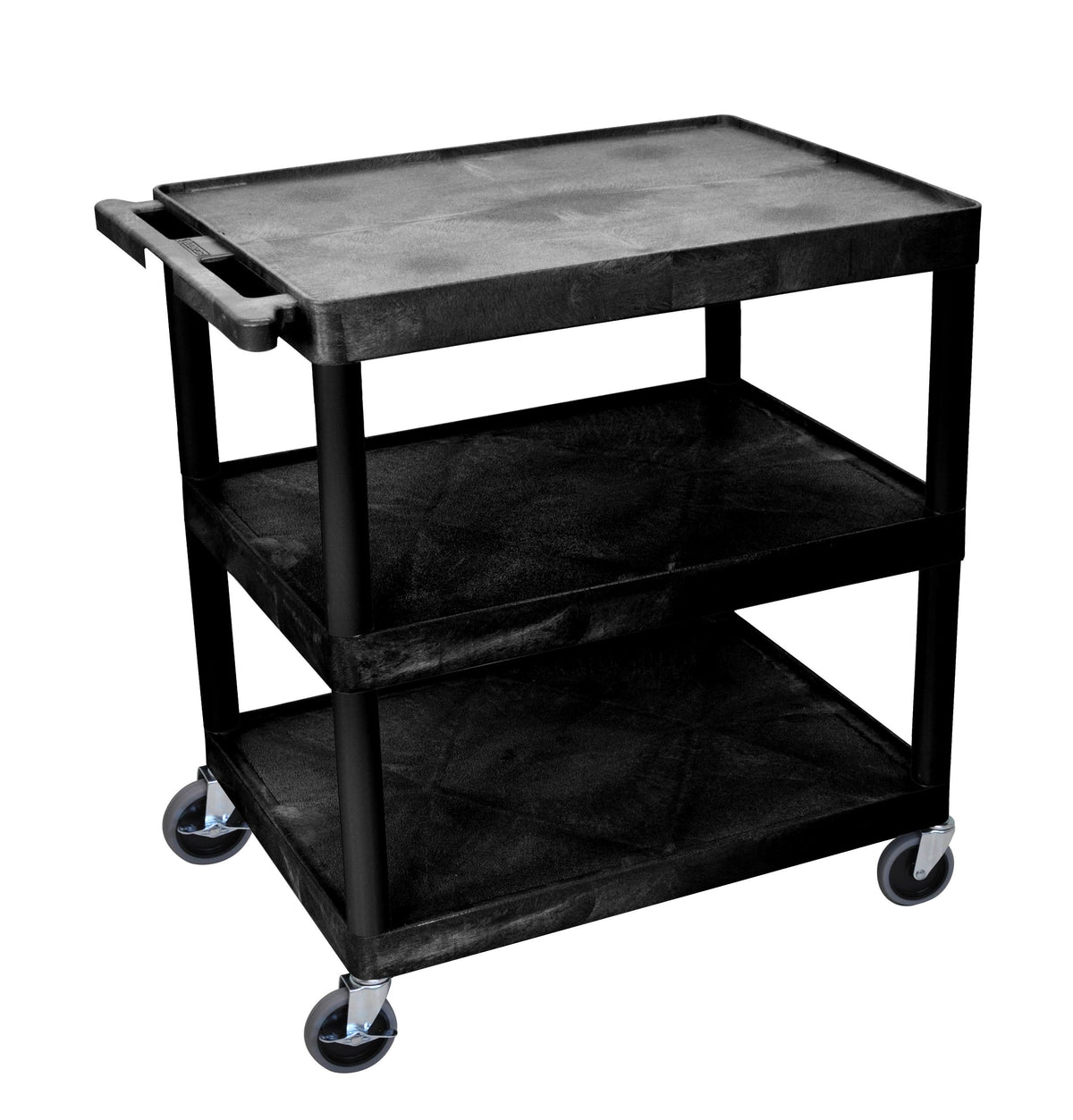 Large Flat Shelf Cart Three Shelves H79666