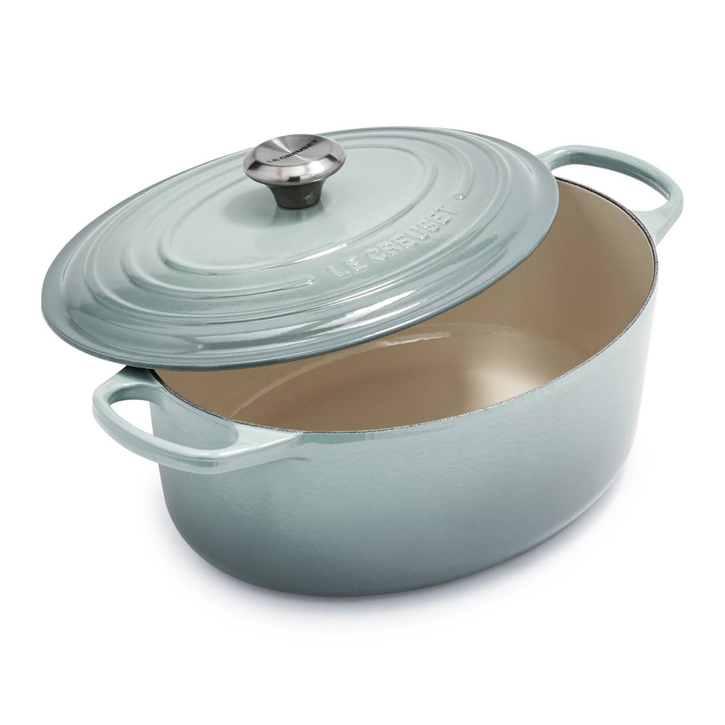 Cast Iron 6.75-Quart Deep Teal Oval Dutch Oven I999331