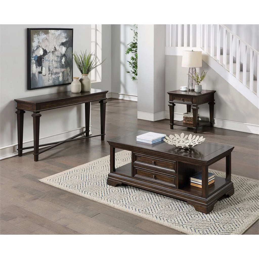 Wooden Lift Top Coffee Table in Espresso D69975