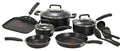12 Piece Black Pan Set H246