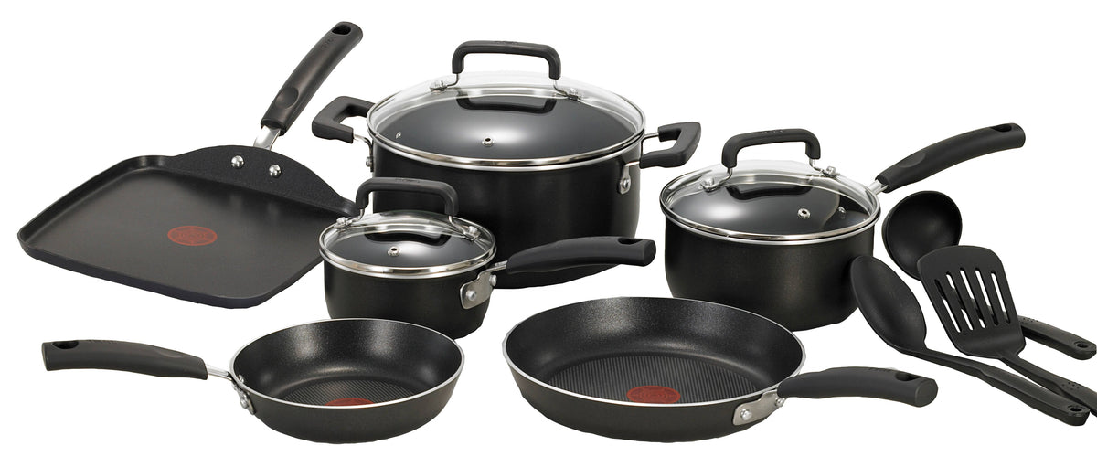 12 Piece Black Pan Set H246
