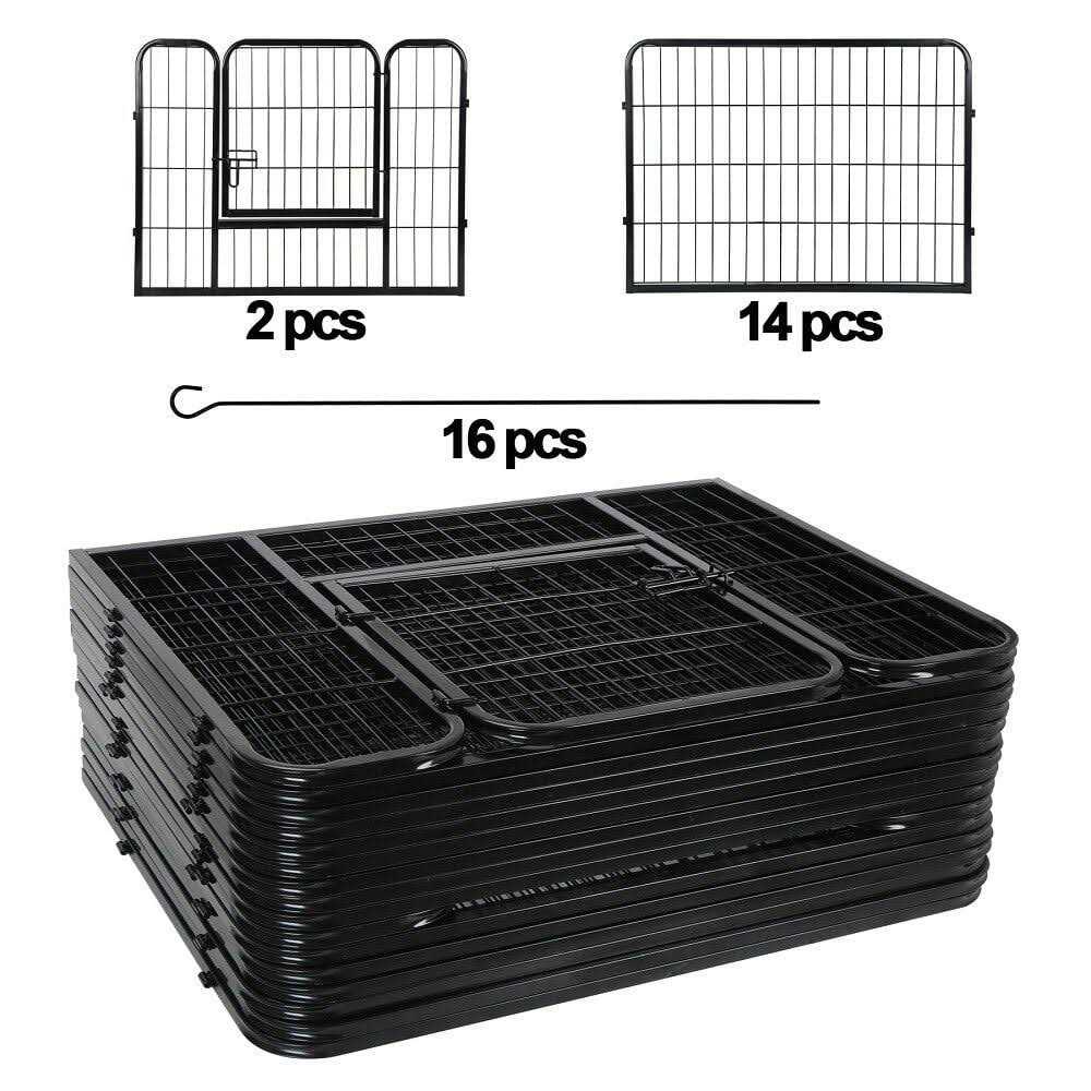 Foldable Detachable 16 Panel Pet Playpen E79377