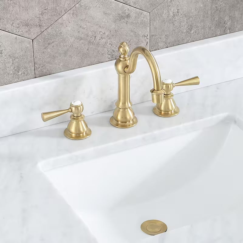 Adjustable Widespread 2-Handle High Arc Lavatory Faucet H18589