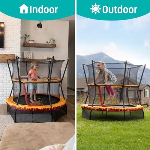 60" Mini Trampoline with Enclosure Net F2476
