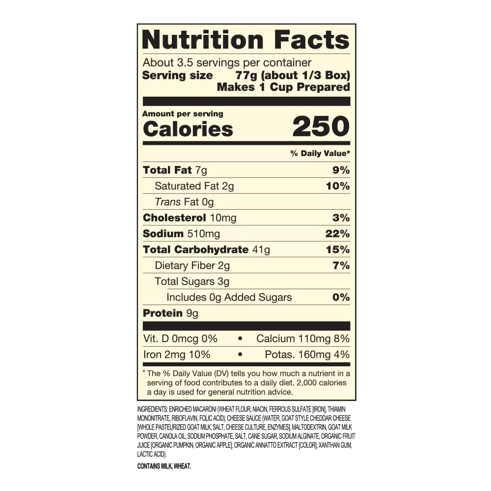 A2 Milk Macaroni and Cheese Cheddar Flavor Case of 8 U499049