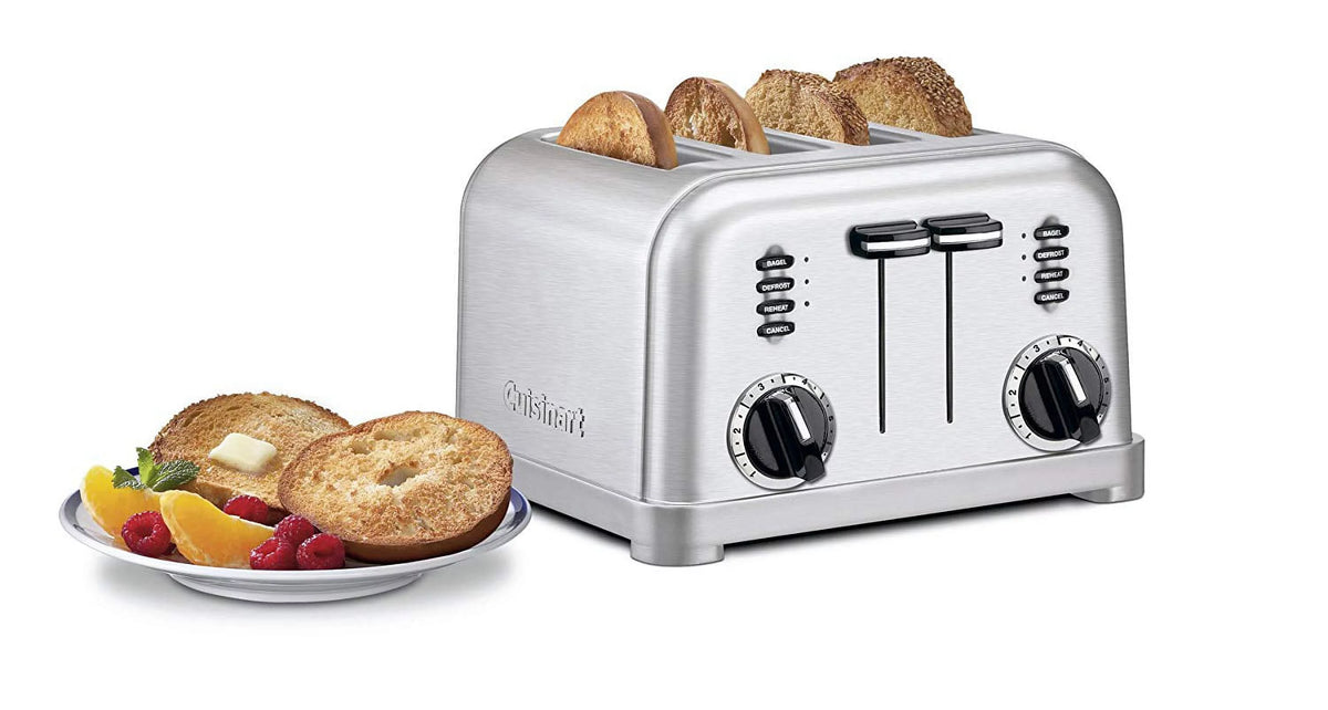 Brushed Stainless 4 Slice Toaster N362