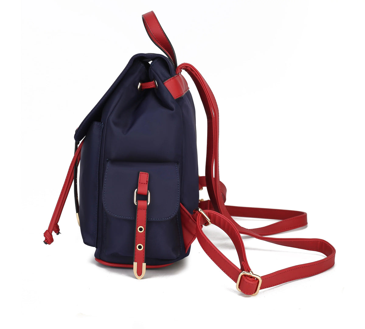 Nylon & Smooth Vegan Leather Women’s Backpack N250