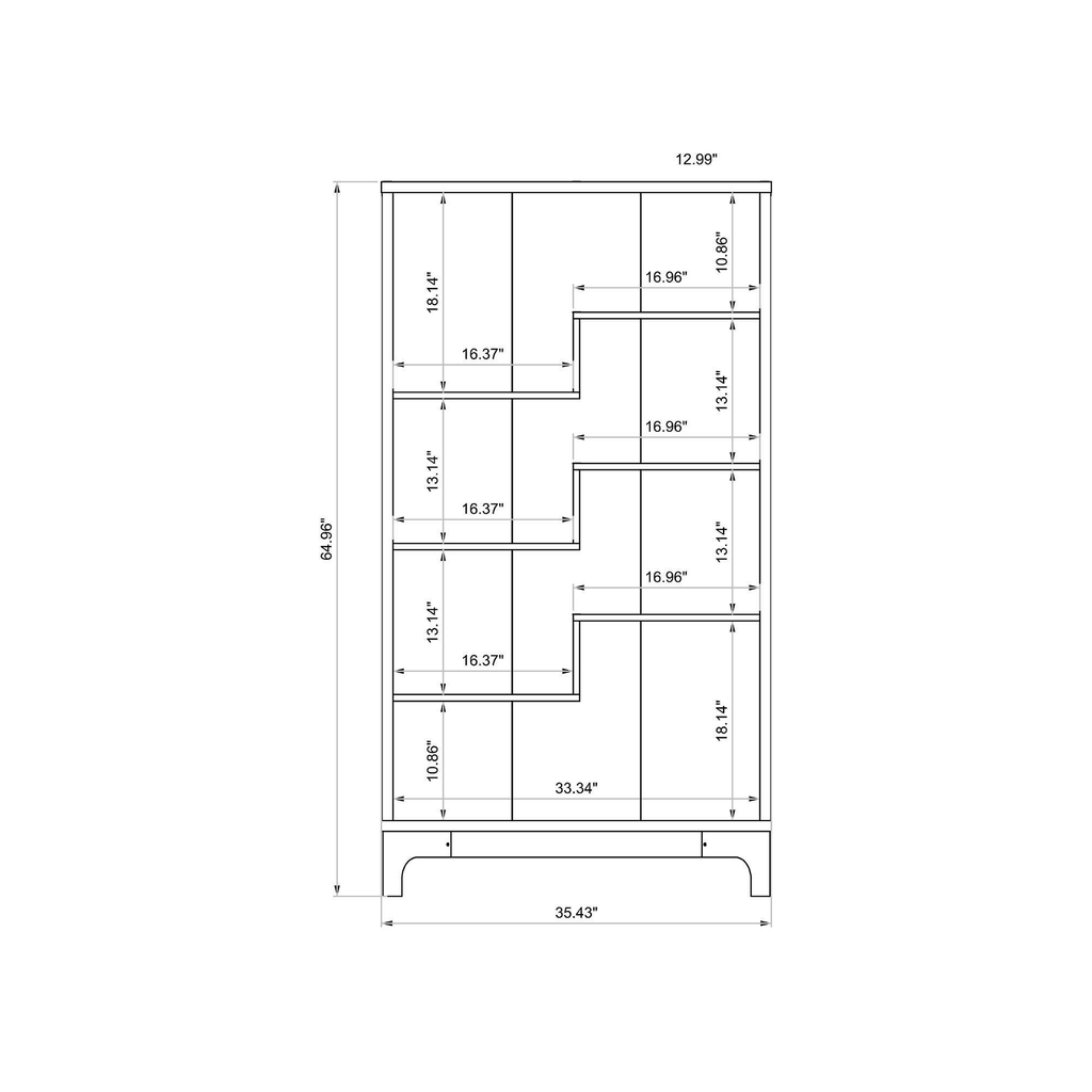Grey Bookcase V958288