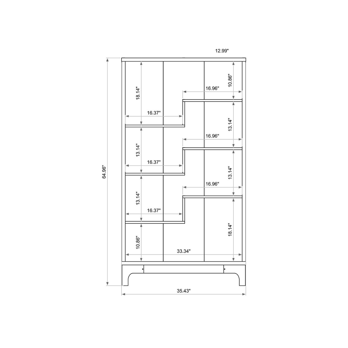 Grey Bookcase V958288