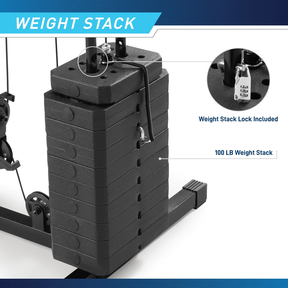 100 lbs Stack Home Gym W82360