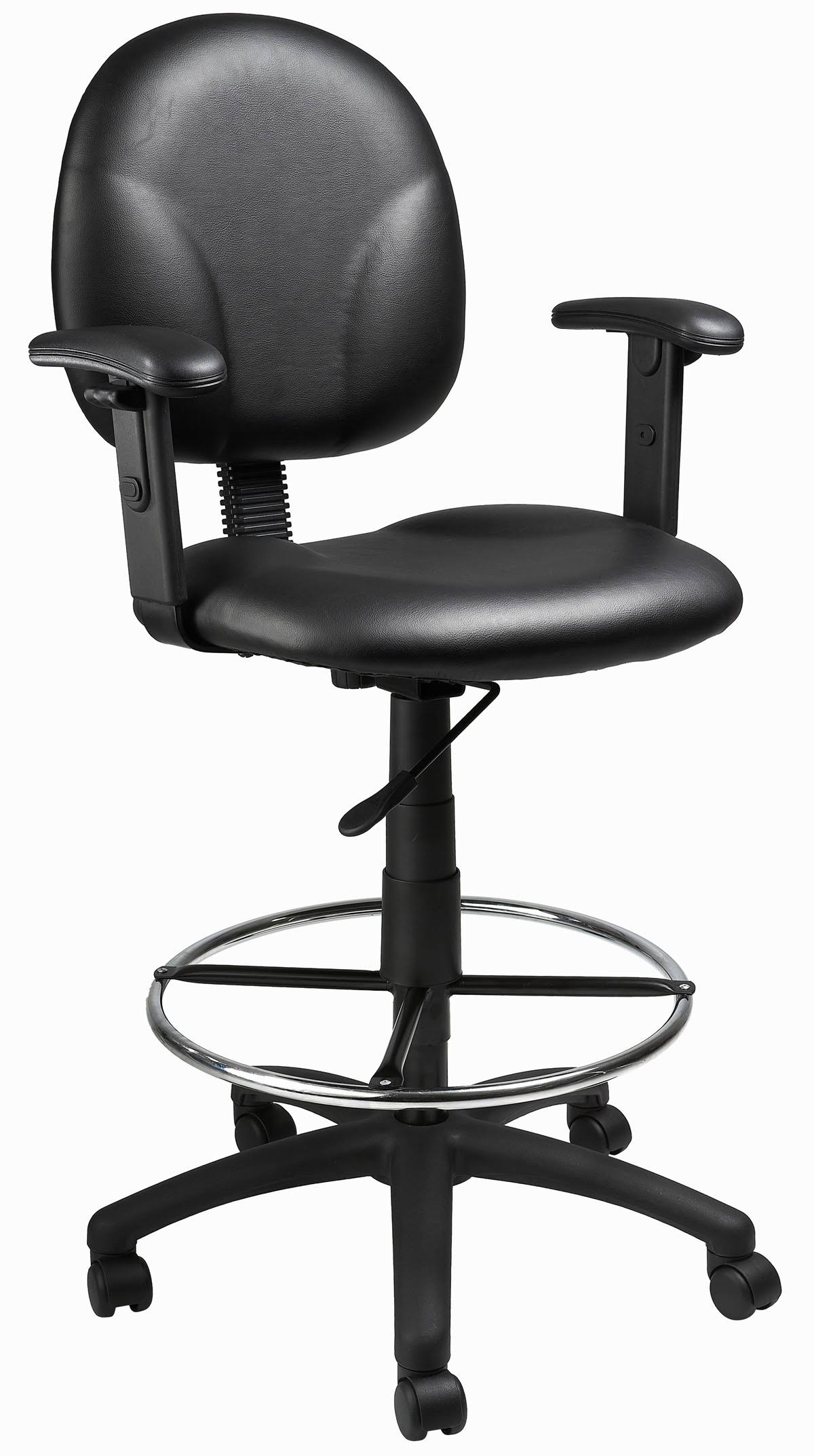 Black Drafting Stool with Adjustable Arms R116116