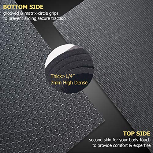 Large Non-Slip Exercise Mat 7mm W406822
