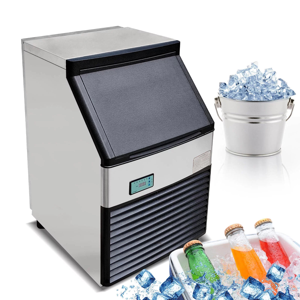 Commercial Auto Ice Cube Machine 132 LBS/Day I4519