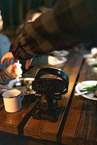 Black Camping Lantern with Fan U201428