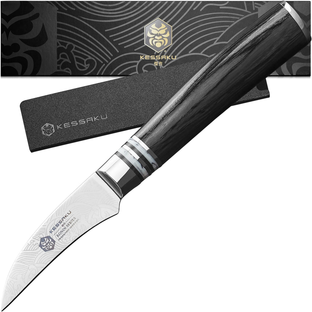 2.75-Inch Bird's Beak Paring Knife High Carbon Stainless Steel Pakkawood Handle E75608