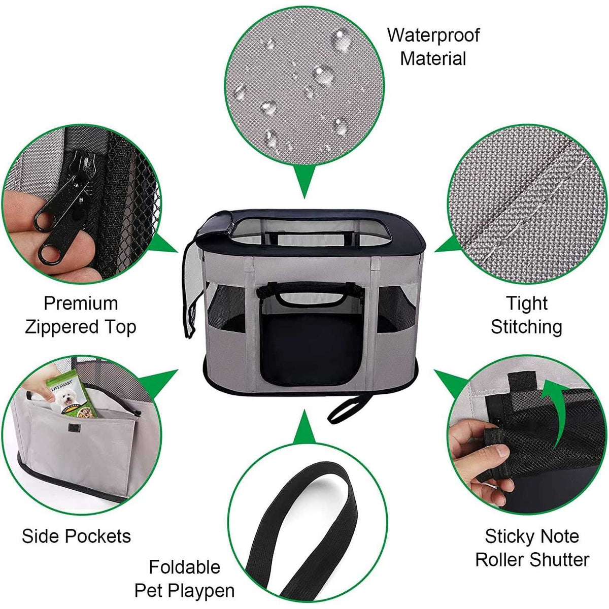 Portable Collapsible Pet Playpen C21930