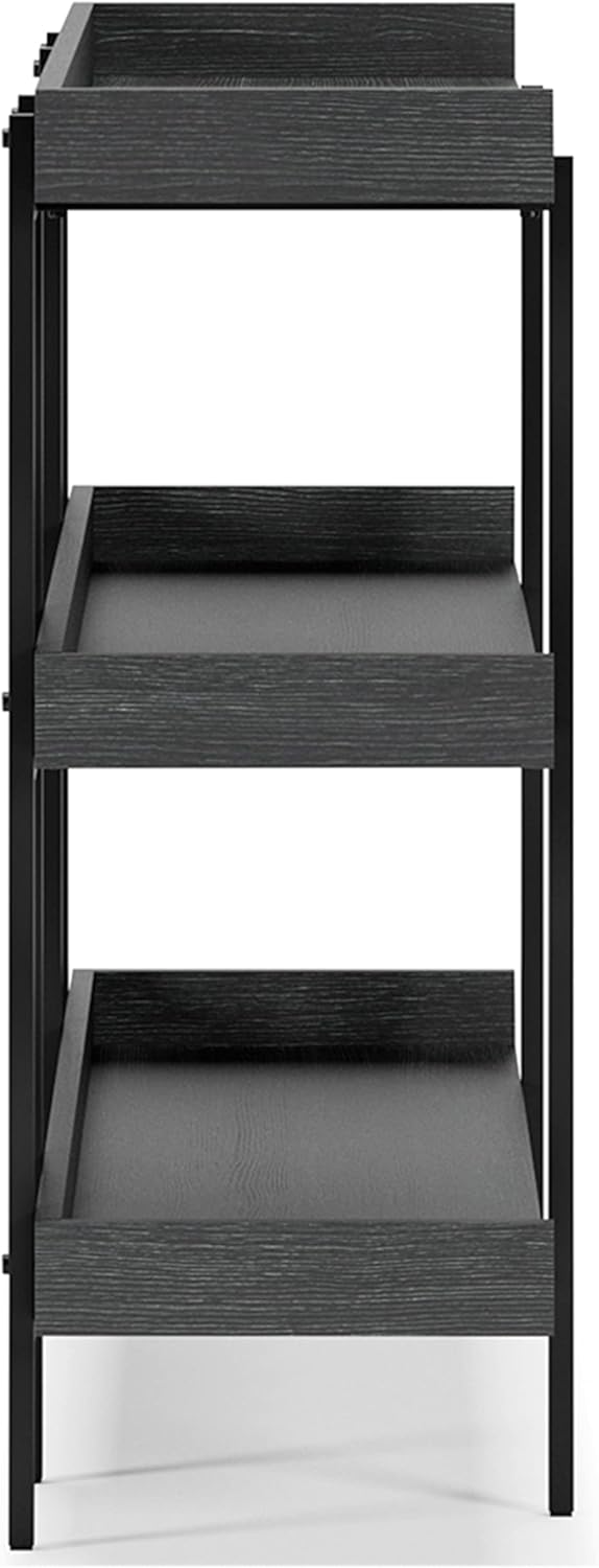Black 3-Tier Bookcase P54853