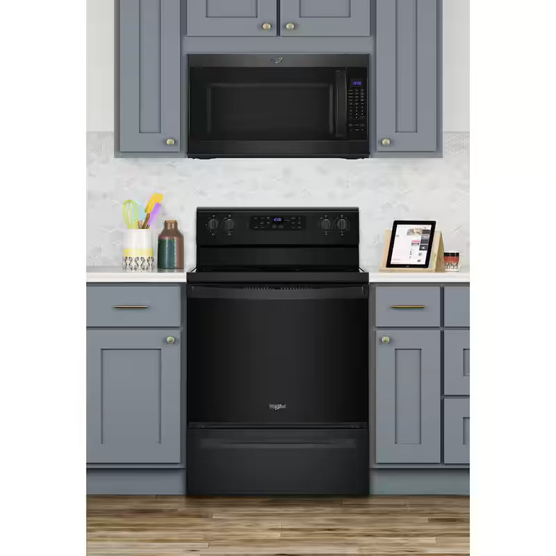 5.3 cu. ft. Electric Range with Steam Clean in Black J335