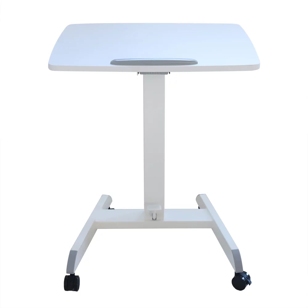 White Tilting Table Top Standing Desk with Wheels K682521