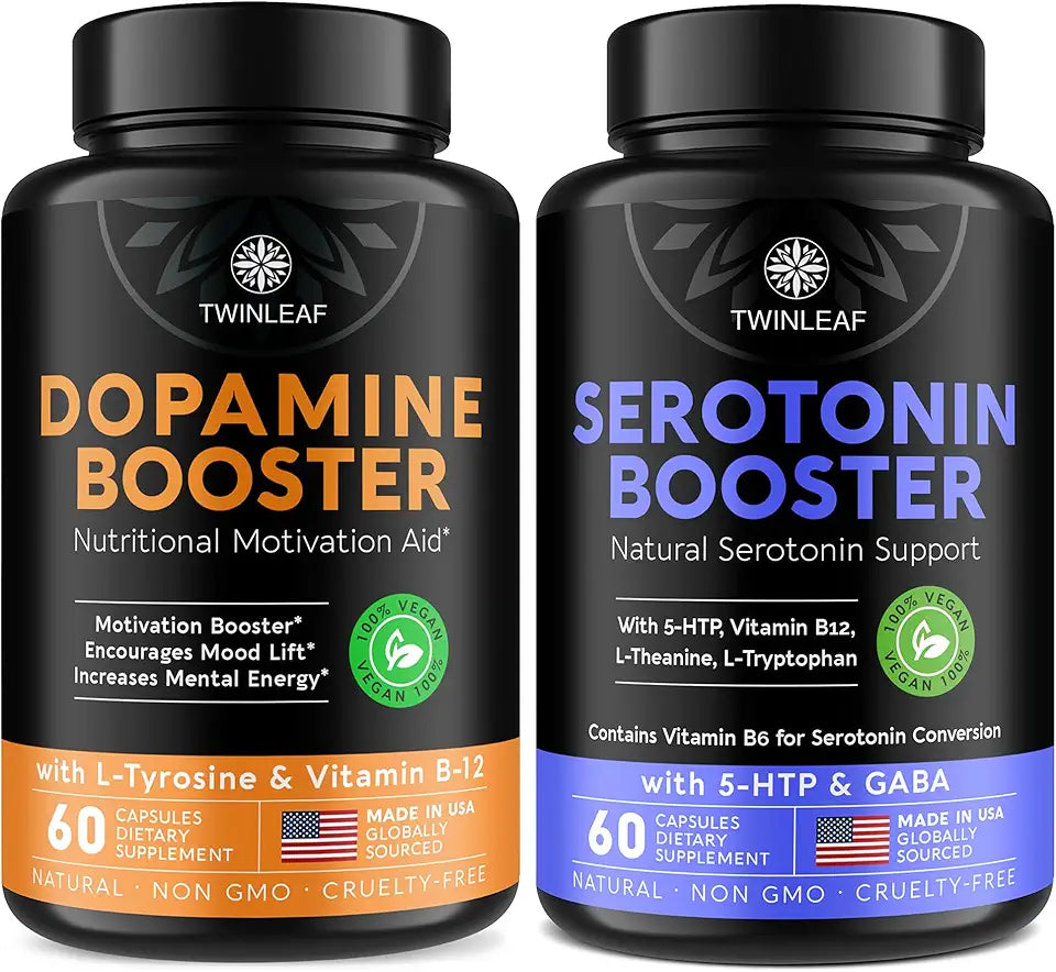 5HTP Vitamin B6 B12 GABA L-Tyrosine L-Theanine 60 Capsules O257424