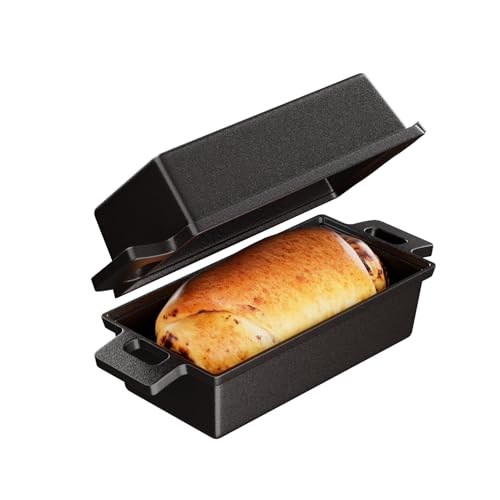 Cast Iron Bread Pan with Lid 9x5 2 Piece Set F71126